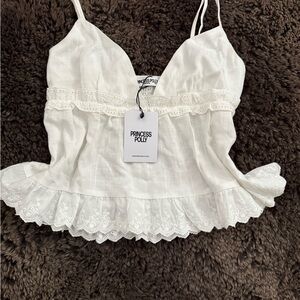 Princess Polly Ivory Lace Camisole